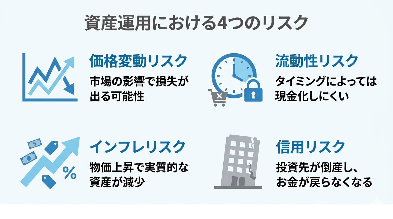 資産運用の4つのリスク
