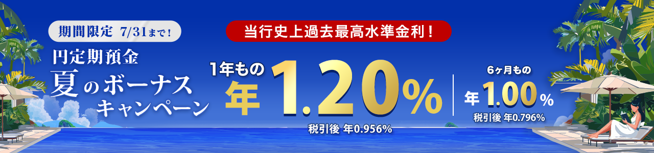 楽天銀行定期預金金利キャンペーン
